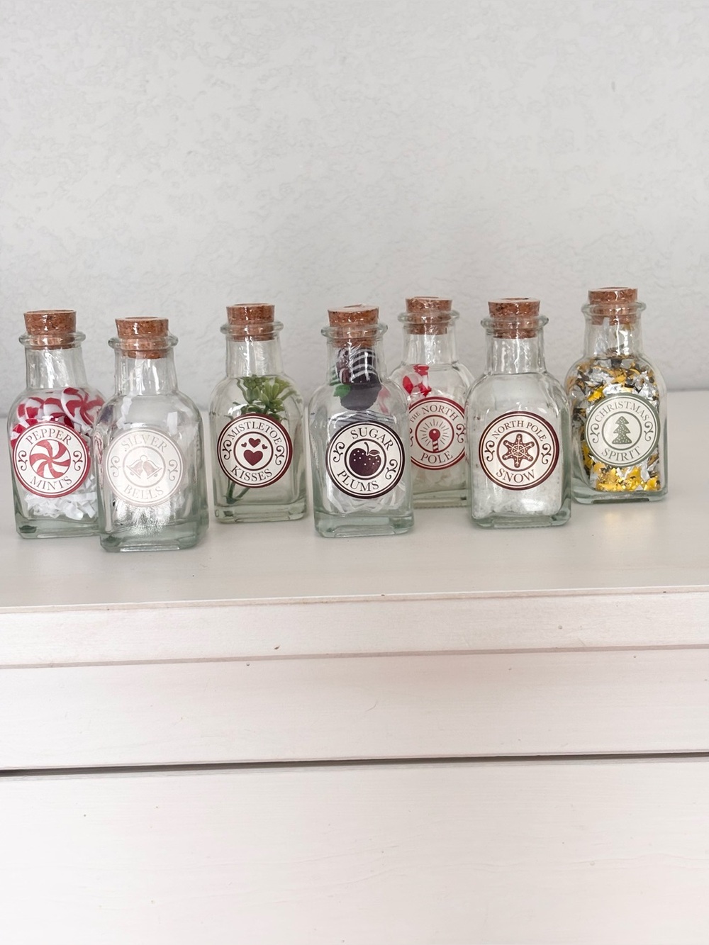 TARGET Holiday Mini Filled Bottles Set (7) NEW!